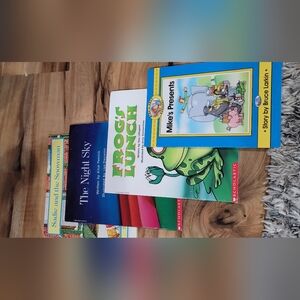 Frog Lunch & Children's Picture Book Bundle - Bright Green & Blue Covers